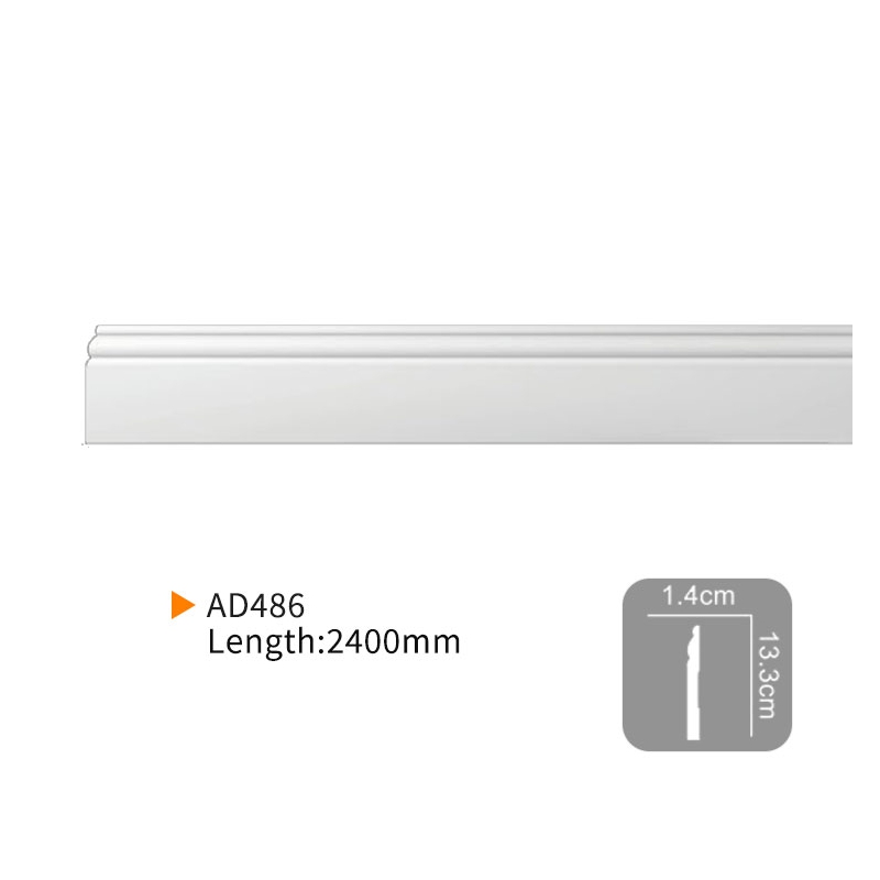 AD486 Decorative Pu Skirting Boards for Customized Interior Design | EVERWALL