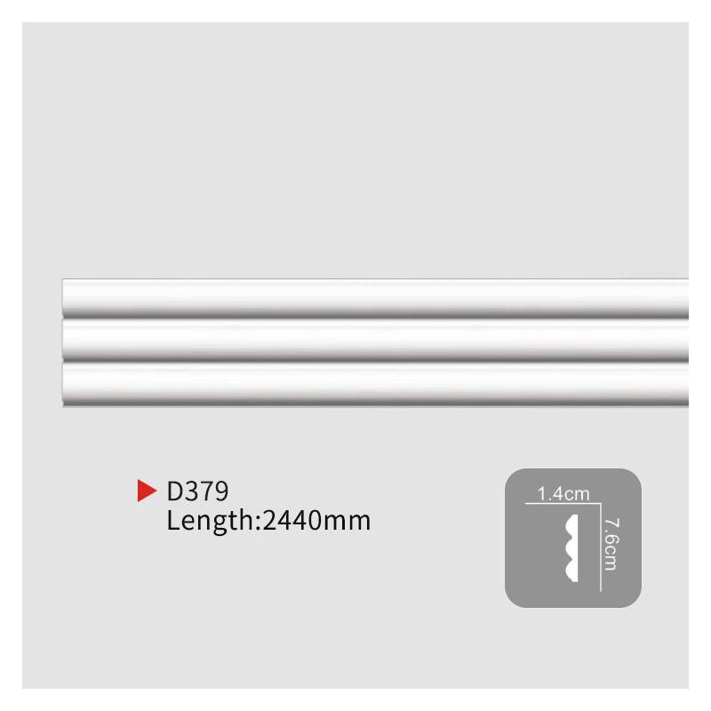 AD379 Custom PU Ceiling Moulding | Interior Ceiling Decoration Strips Design – EVERWALL