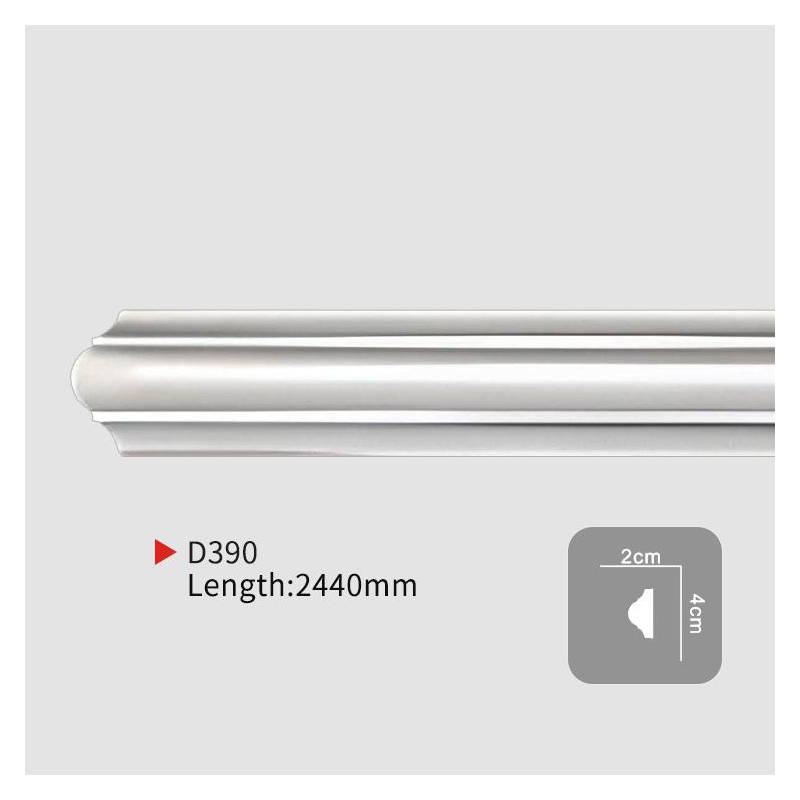 AD390 Simple PU Wall Trim | Modern Home Wall Decoration Solution – EVERWALL 