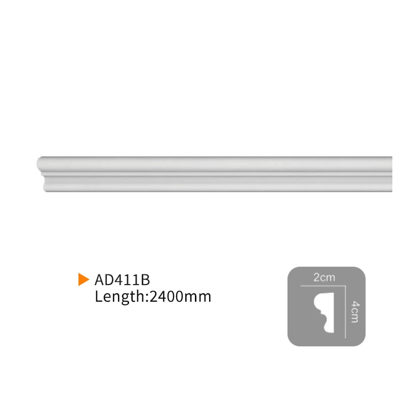 AD411B Custom PU Molding | Ceiling PU foam Decorative Strips  – EVERWALL