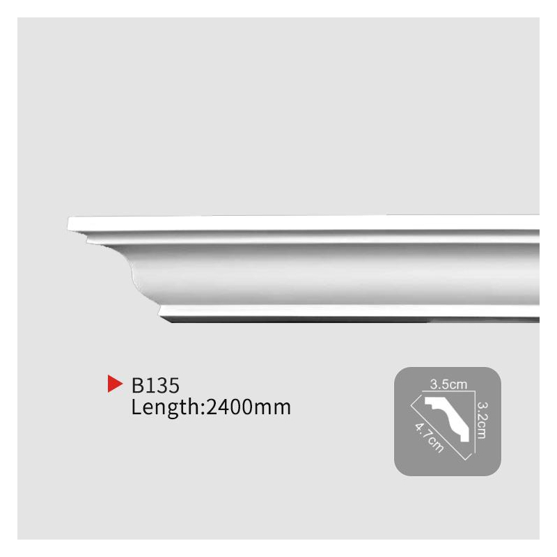 AB135 EverWall Moisture-Resistant PU Corner Profile for Interior Use