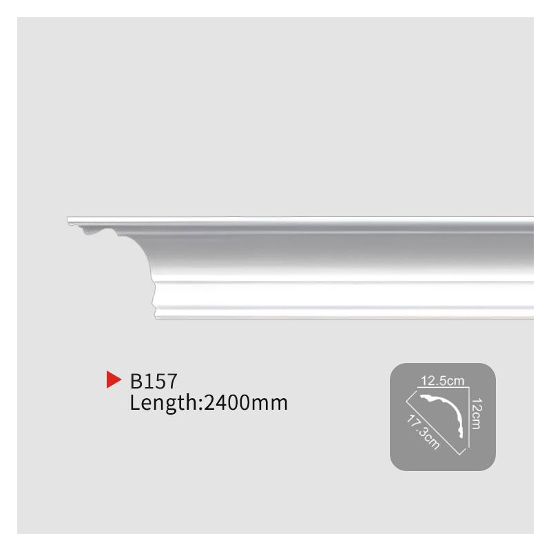 AB157 EverWall Lightweight PU Decorative Plain Crown Trim