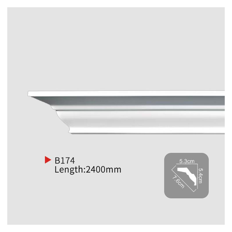 AB174 EverWall PU Elegant Interior Plain Corner Trim for Home Design