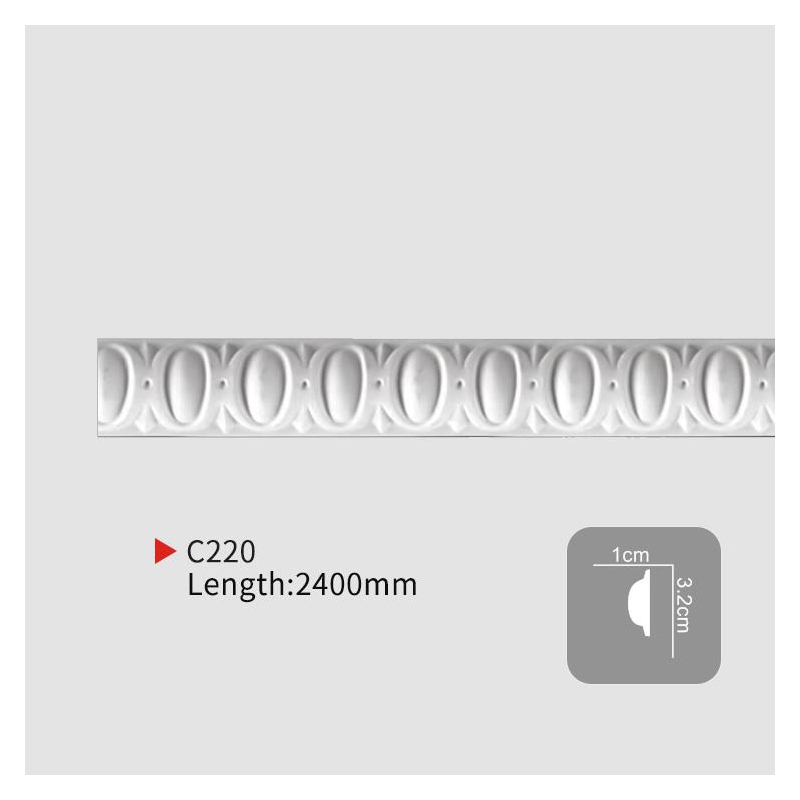 EVERWALL AC220 Carved Flat Molding