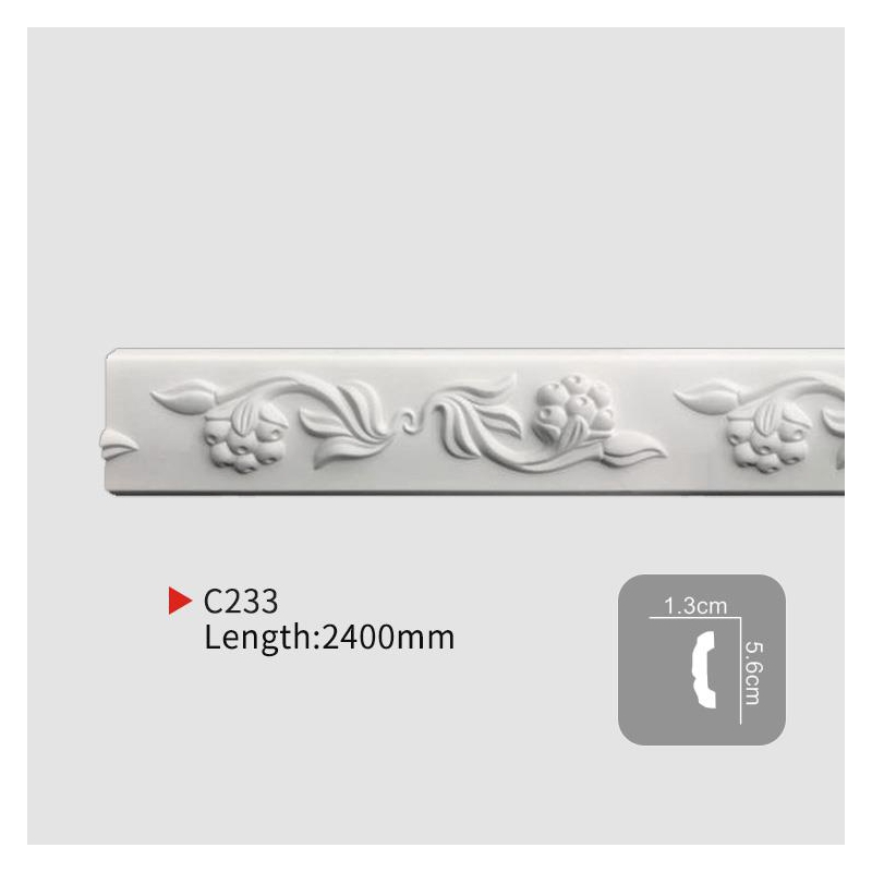 AC233 Carved Flat PU Molding