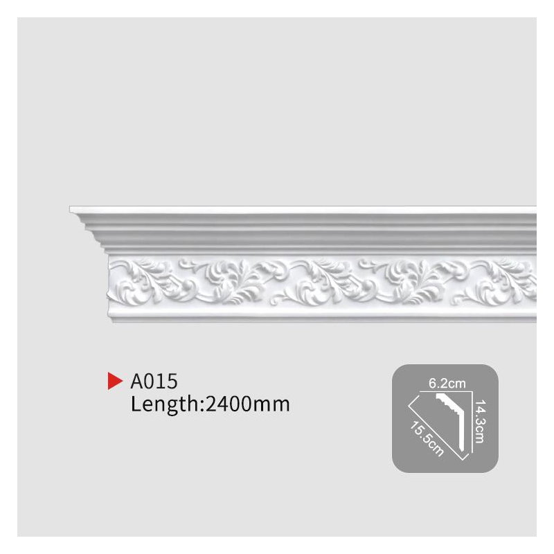 AA015 Everwall Waterproof Polyurethane Carved Coving for Ceiling