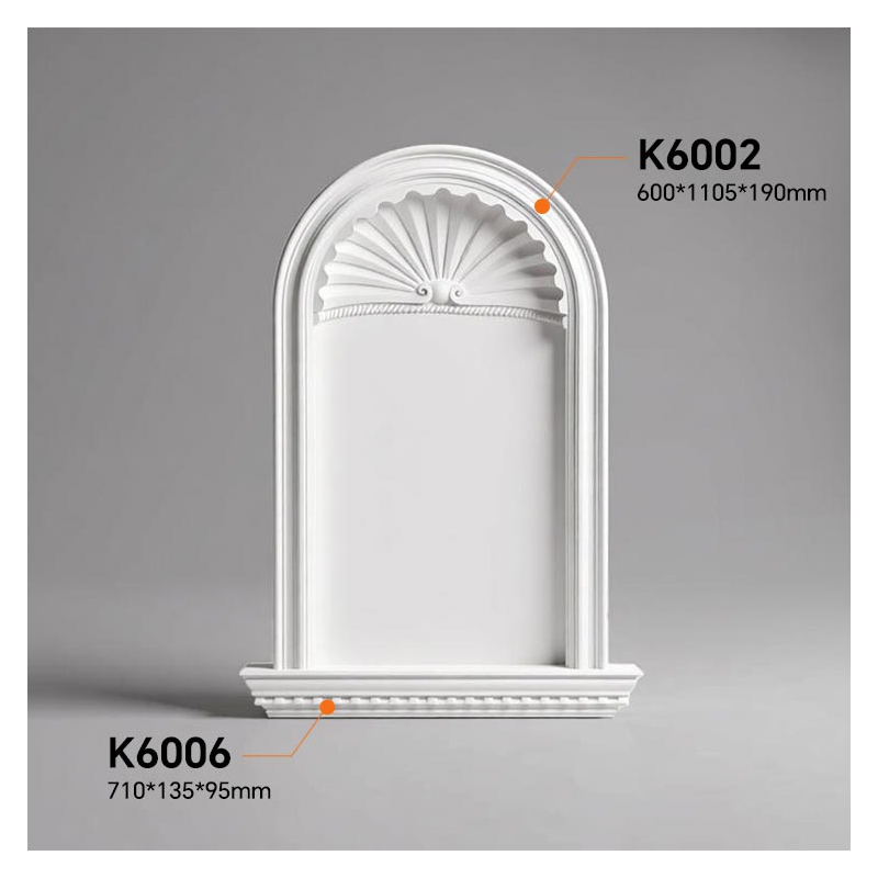 K6006 Decorative Polyurethane Recessed Niche for Elegant Interiors