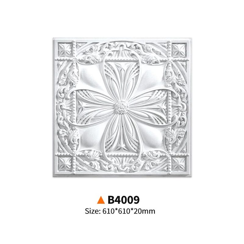 B4009- Everwall Manufacturer of Customizable Luxury PU Square Lamp Panels