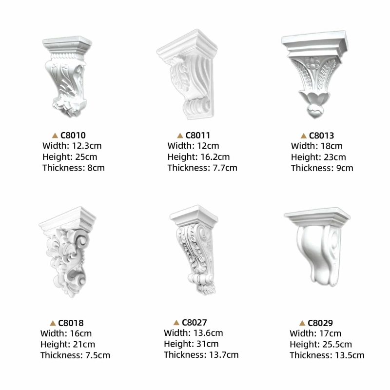 C8010-Waterproof PU Corbels for Interior & Exterior Use-Everwall
