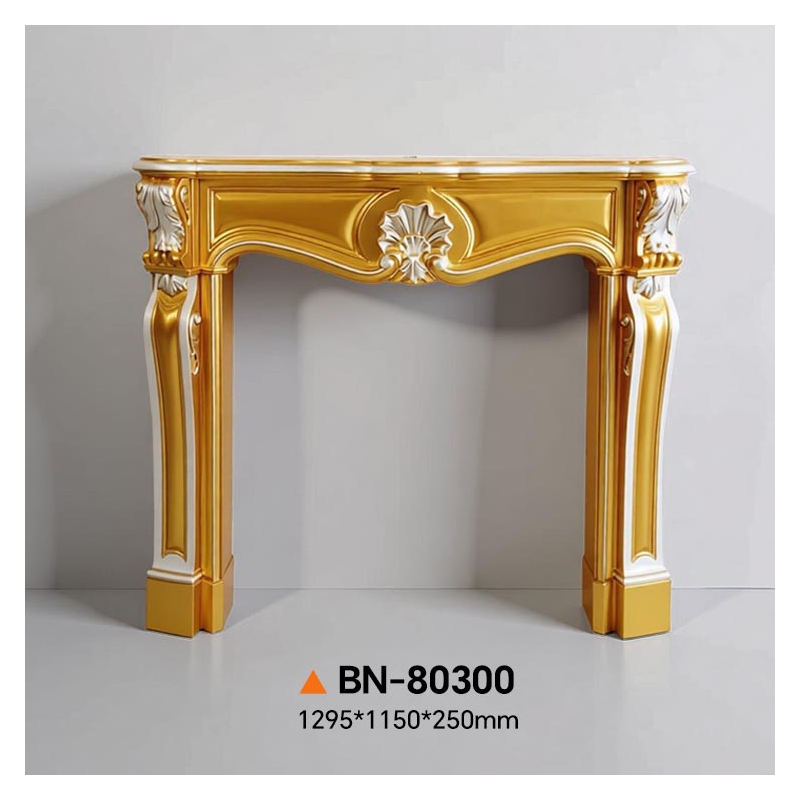 BN80300 Elegant Polyurethane Fireplace Mantel for Stylish Interiors