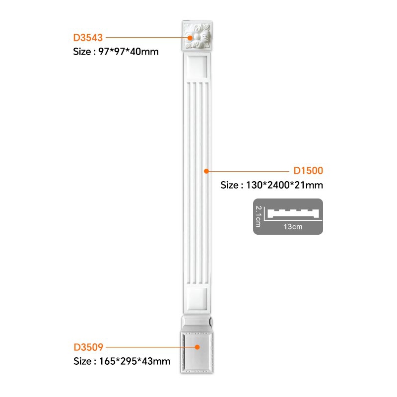 D1500 Elegant Polyurethane Doorway Molding for Modern Interiors