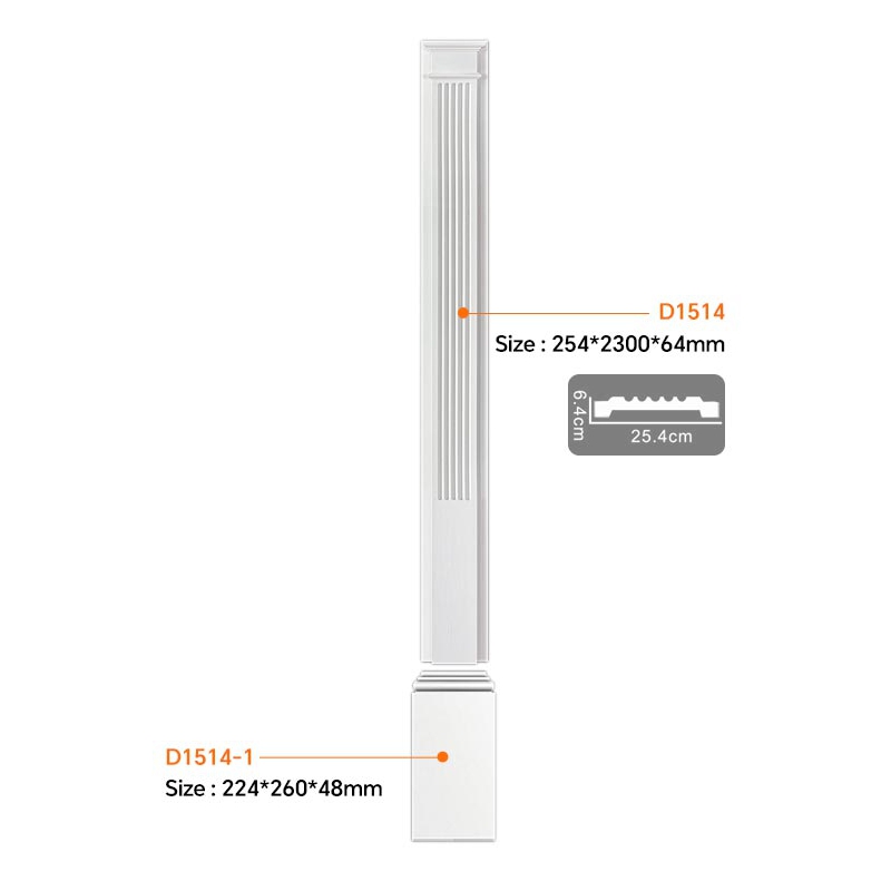 D1514 High-Quality Polyurethane Door Surround for Elegant Interiors