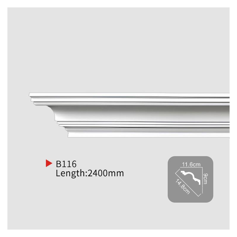 AB116 Plain Crown Molding