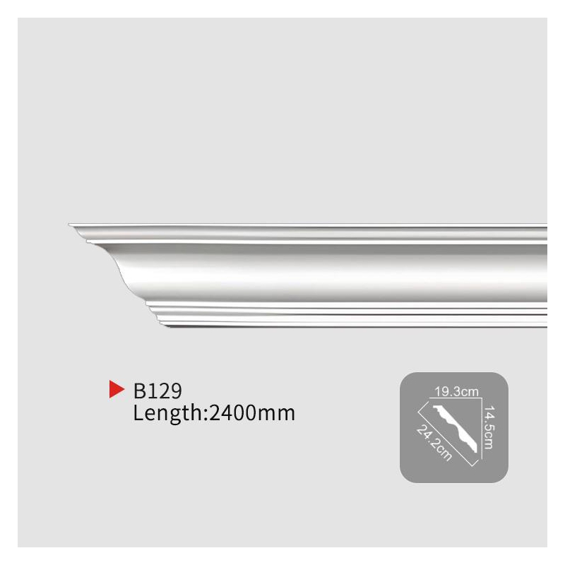 AB129 PU plain crown molding